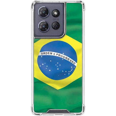 Brazil Flag Moto G 5G (2025) Clear Case